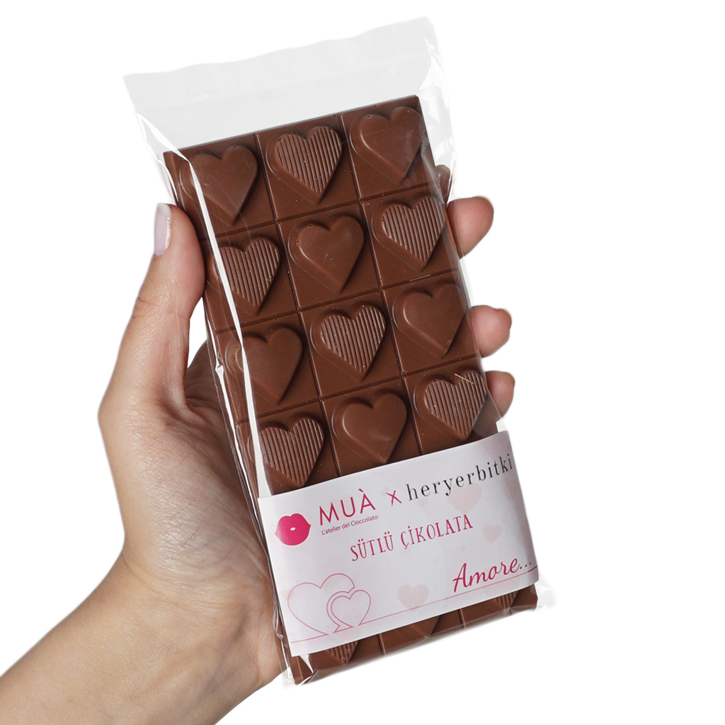 Sweet Hearts (Muà X Heryerbitki) - Kalpli El Yapımı Sütlü Çikolata