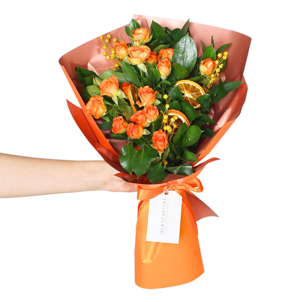 Celebration Orange Roses (Turuncu Güller Aranjmanı)